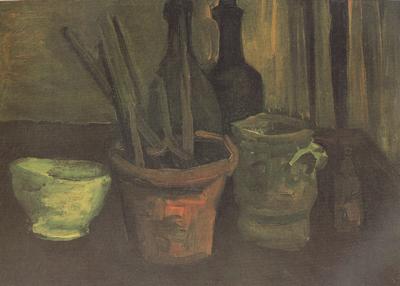 Vincent Van Gogh Still Life with Paintbrushes in a Pot (nn04)